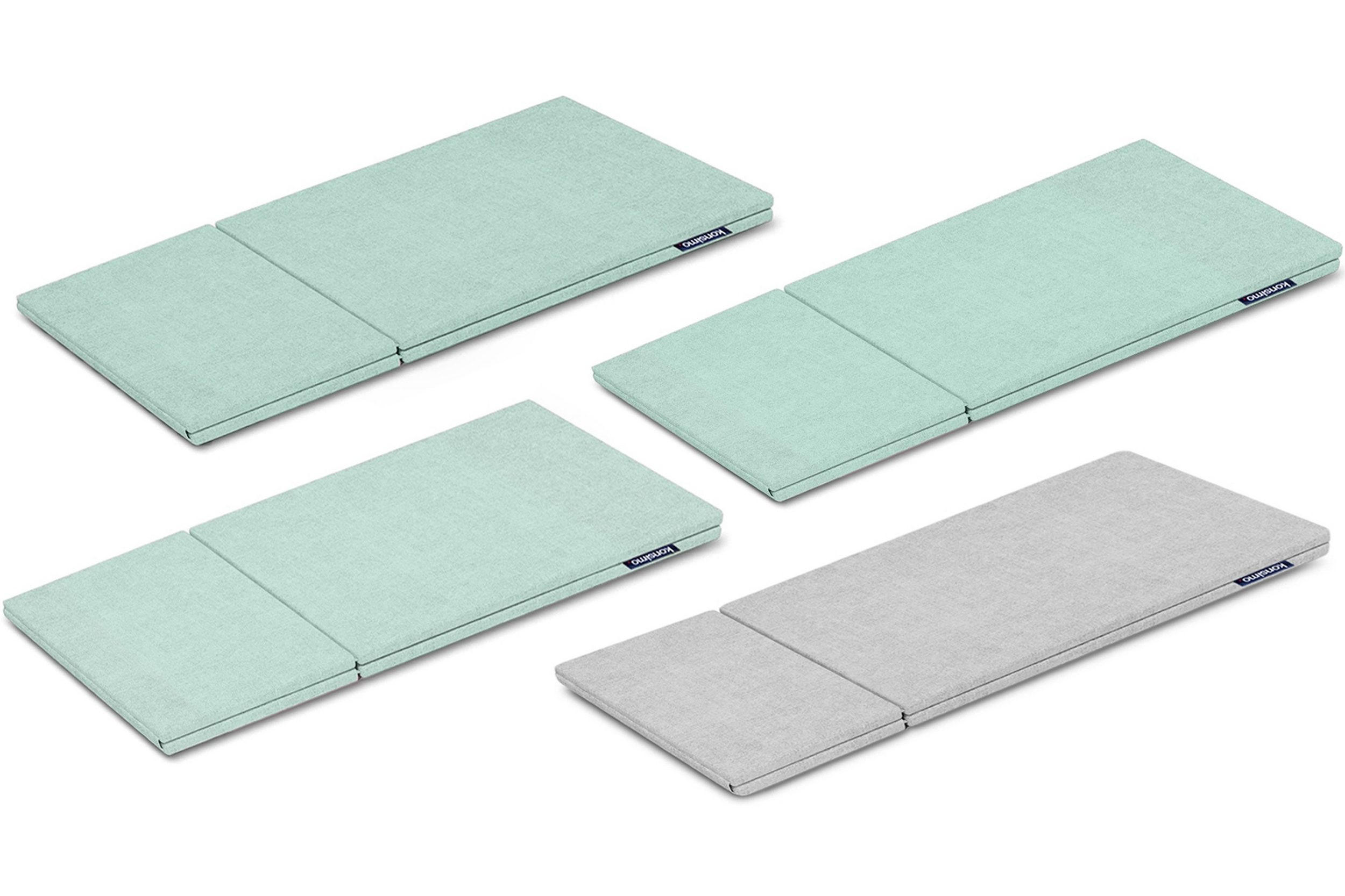 BEZUG-FÜR-KINDERMÖBEL-SET MIRUM 4 Stück, Hellgrün/Grau - Hellgrün/Grau, Textil (173/3/80cm) - KONSIMO®