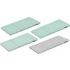 BEZUG-FÜR-KINDERMÖBEL-SET MIRUM 4 Stück, Hellgrün/Grau - Hellgrün/Grau, Textil (173/3/80cm) - KONSIMO®