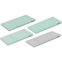 BEZUG-FÜR-KINDERMÖBEL-SET MIRUM 4 Stück, Hellgrün/Grau - Hellgrün/Grau, Textil (173/3/80cm) - KONSIMO®