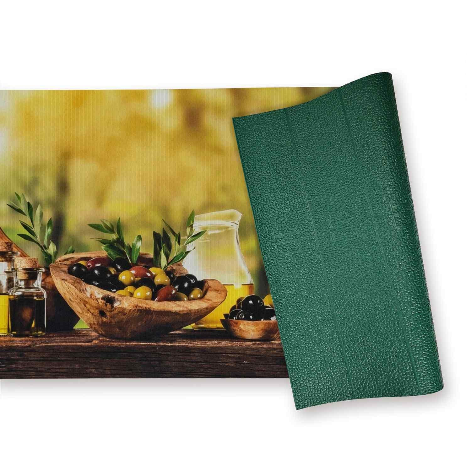 KÜCHENLÄUFER OLIVEN - Grün, Textil (50/100cm) - WohnDirect