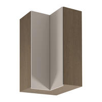 ECKHÄNGESCHRANK G60N2 – Sorento Beige – L-Form für den Innenwinkel – Beige / Eiche - Eichefarben/Beige, Holzwerkstoff (60/100/60cm) - ROYAL24_MARKT
