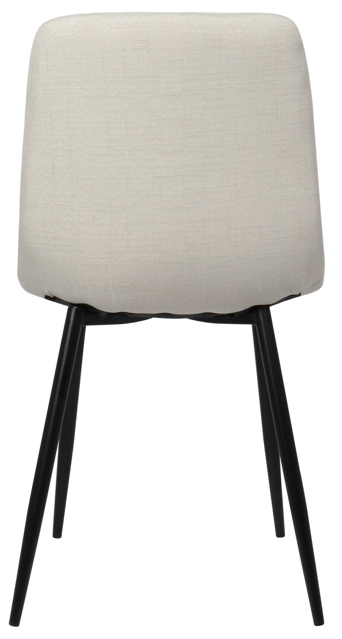 STUHL LENZ Stoff 88x45x53 cm creme Metall - Creme, Metall (45/88/53cm) - DELUKE