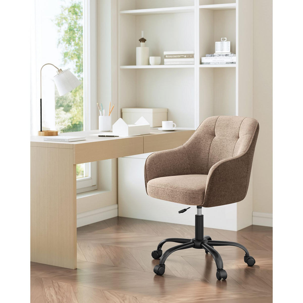 BÜROSTUHL ADELAIDE - Braun, Holzwerkstoff (65/93/69cm) - Hansiro