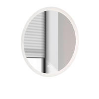 BADSPIEGEL mit LED Beleuchtung und Touchschalter, rund Ø 60 cm - Weiß, Glas (60/60/3cm) - Furn.Design