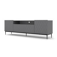 TV LOWBOARD Graphit, Schwarz 193/60/40 - Graphitfarben/Schwarz, Holzwerkstoff (193/60/40cm) - RAUMHIRSCH FURNITURE