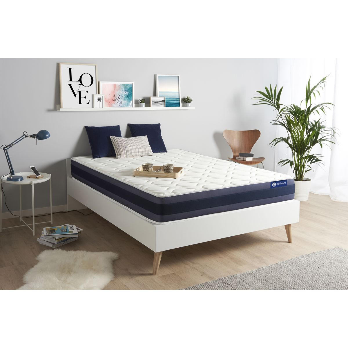 MATRATZE Actimemo morpho Memory-Schaum 180 x 220 cm h1 - Weiß, Textil (180/220cm) - ACTISOM