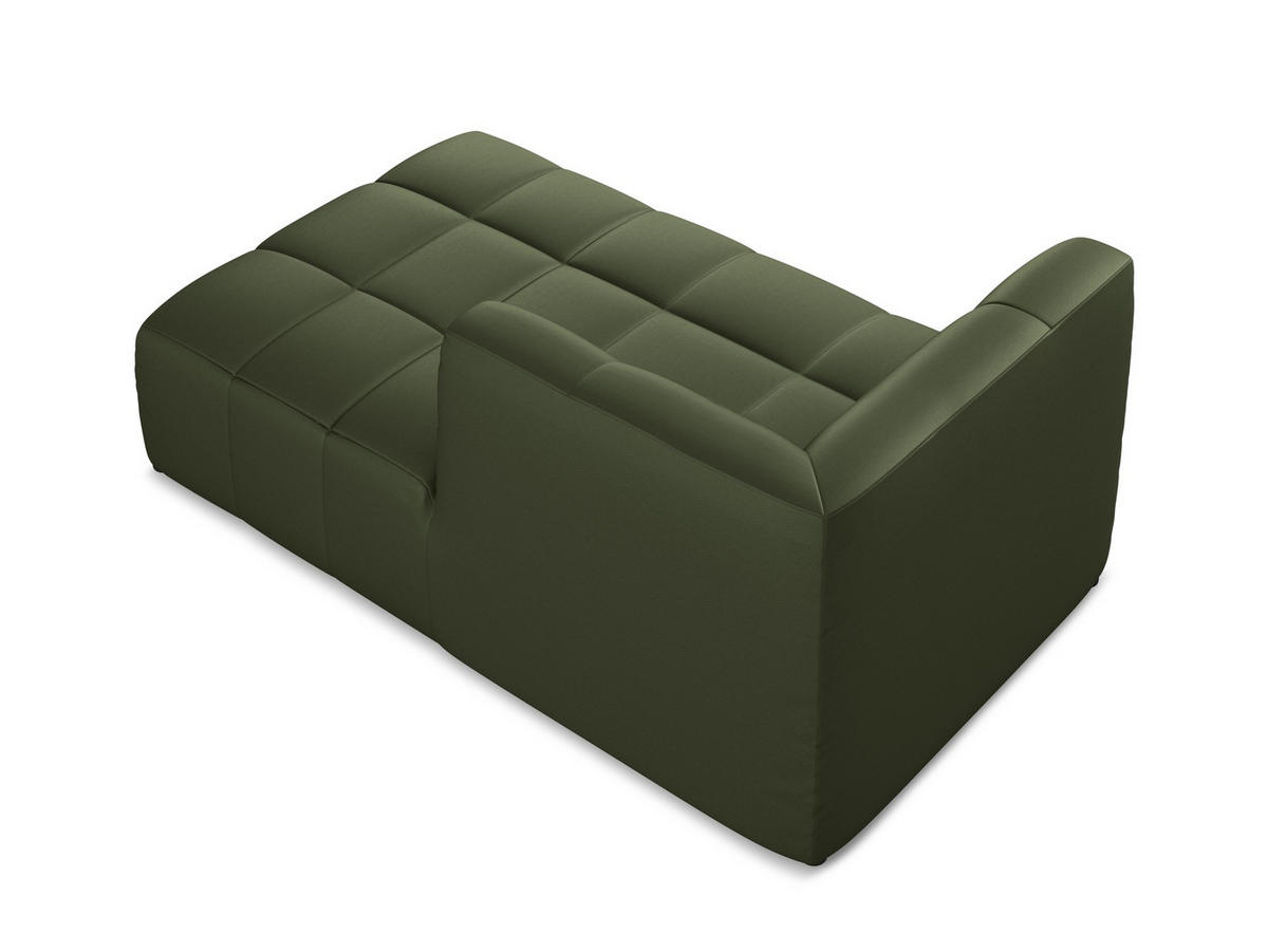 SOFAELEMENT Rechts Kunstleder Grün - Schwarz/Grün, Holzwerkstoff/Kunststoff (101/77/175cm) - Makamii