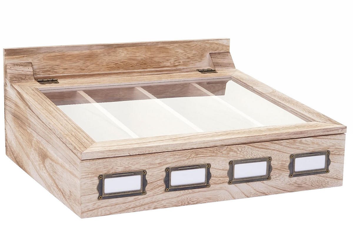 AUFBEWAHRUNGSBOX Braun - Braun, Holz (37/17/33cm) - MCW