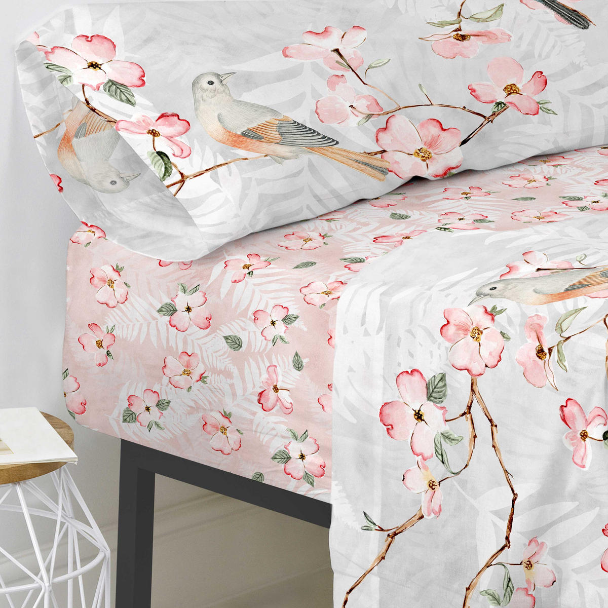 SPANNBETTTUCH ohara 140x200x32 cm mehrfarbig - Multicolor, Textil (140/200cm) - Happy Friday