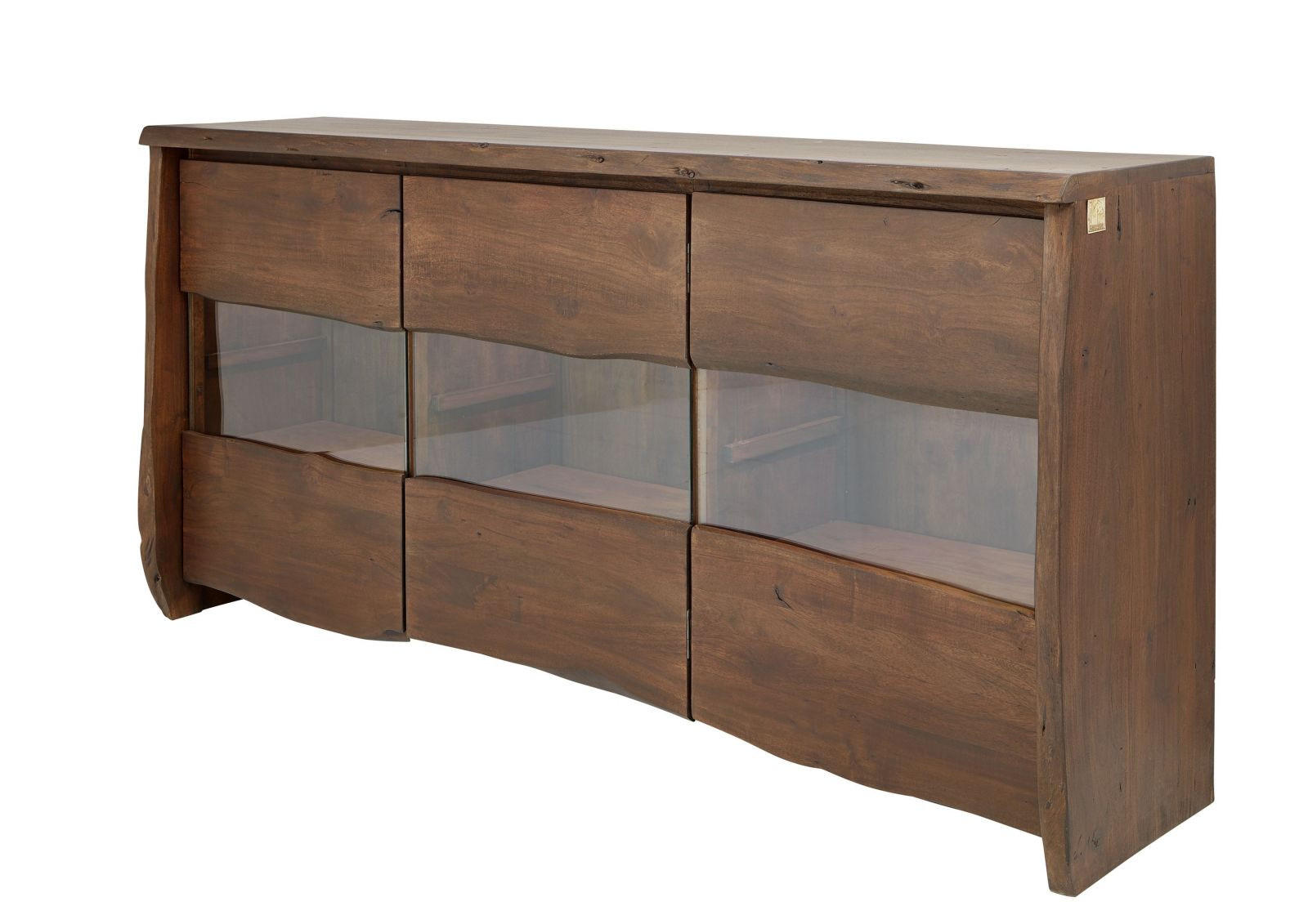 SIDEBOARD Akazie 191x45x96 braun lackiert PURE ACACIA #808 - Braun, Holz (191/96/45cm) - Massivmoebel24