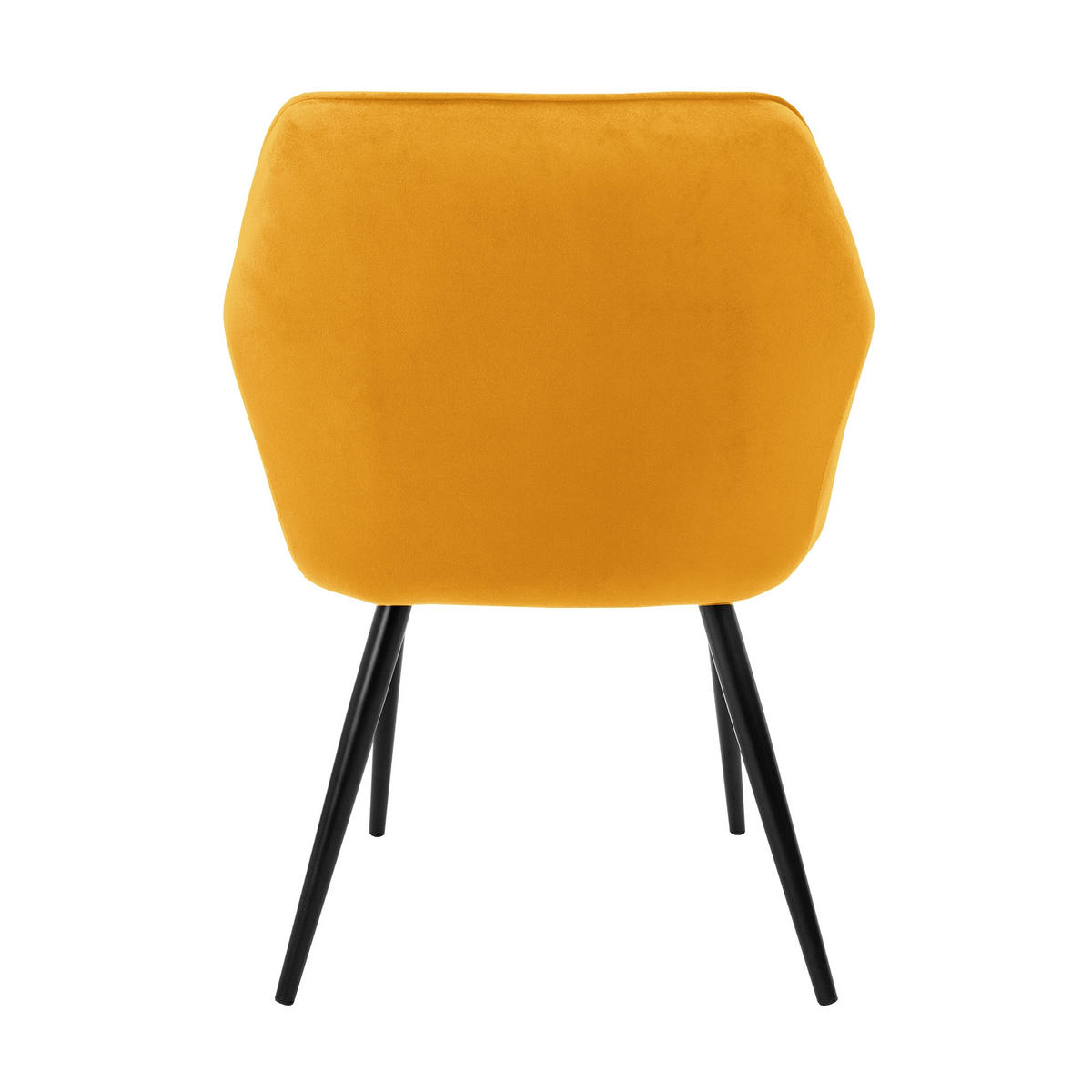 ESSZIMMERSTUHL Samt Gelb 2er Set - Gelb, Textil (60/80/63cm) - ML-DESIGN