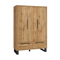 SKRIŇA 3 dvere Eden Drevo - hnedá, kompozitné drevo (145/210.3/60cm) - Petits-meubles