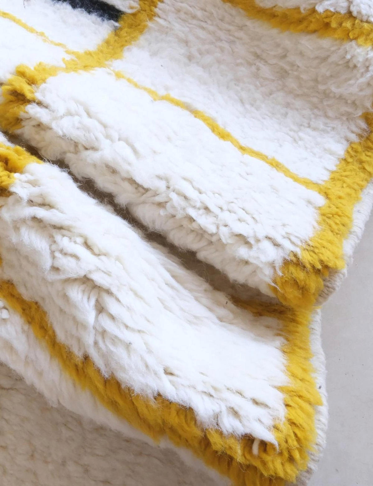 BERBERTEPPICH aus reiner Wolle 215x 266 cm - Gelb, Naturmaterialien (215/266cm) - AFK Living