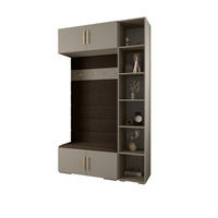 GARDEROBEN-SET 236,7/140/47 - Kaschmir/Goldfarben, Holz/Kunststoff (140/236.7/47cm) - Abiks Möbel