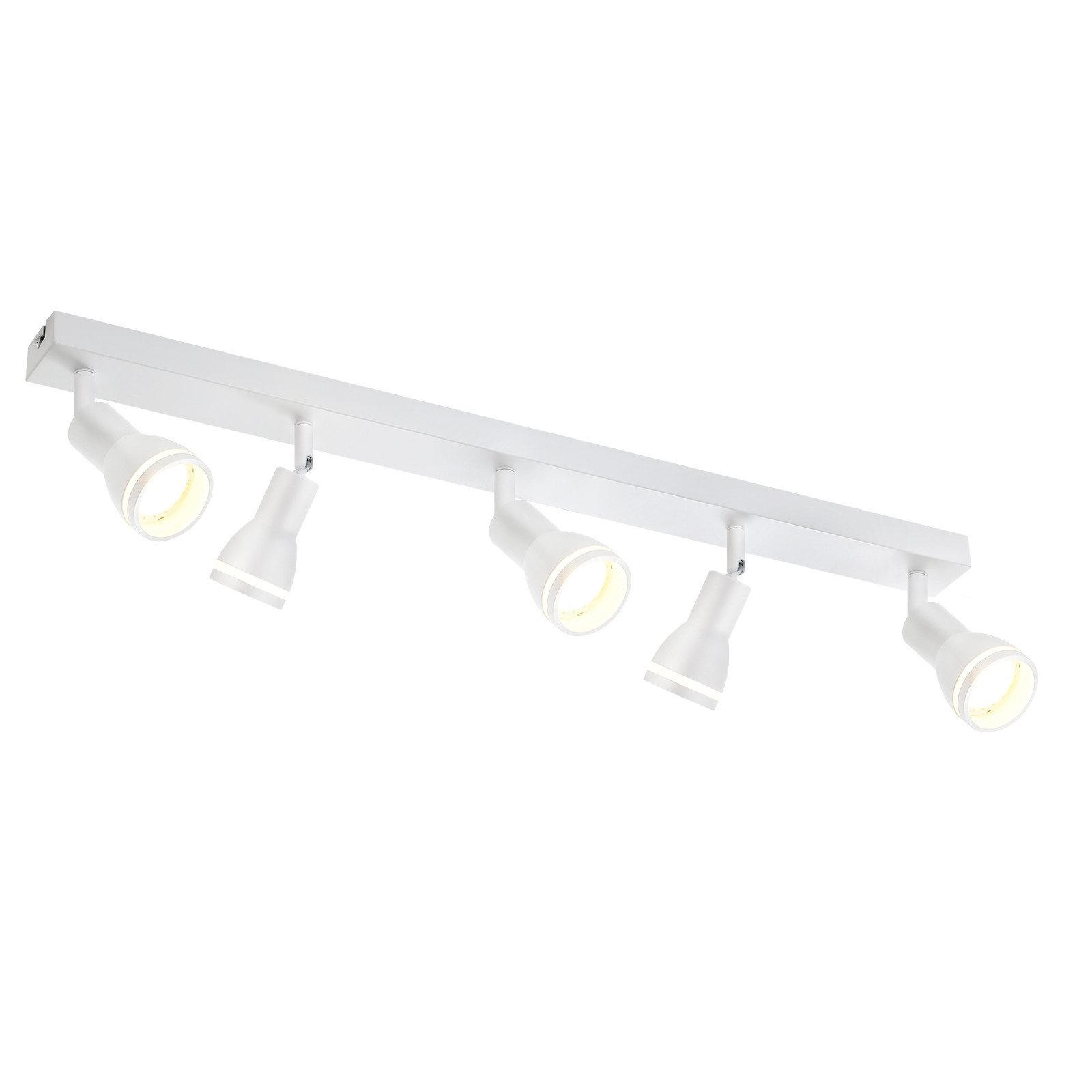 STRAHLER Eintracht 5-flammig 69/5/15.7 cm - Weiß, Metall (69/5/15.7cm) - ZMH