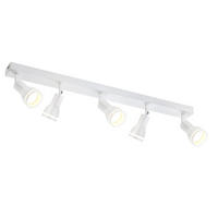 STRAHLER Eintracht 5-flammig 69/5/15.7 cm - Weiß, Metall (69/5/15.7cm) - ZMH