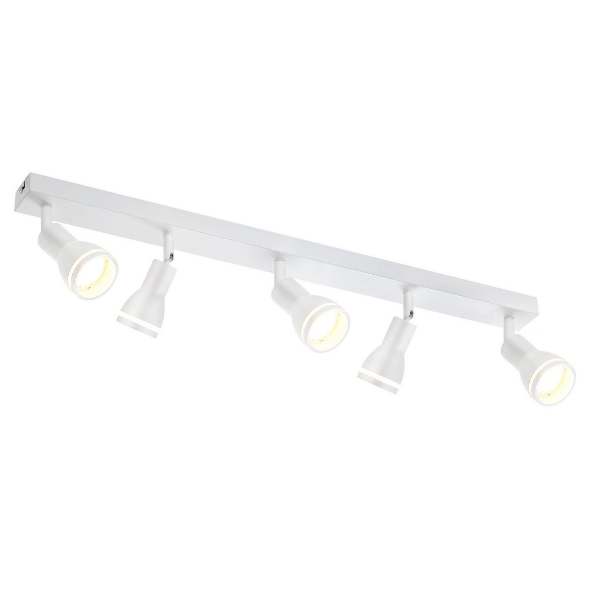 STRAHLER Eintracht 5-flammig 69/5/15.7 cm - Weiß, Metall (69/5/15.7cm) - ZMH