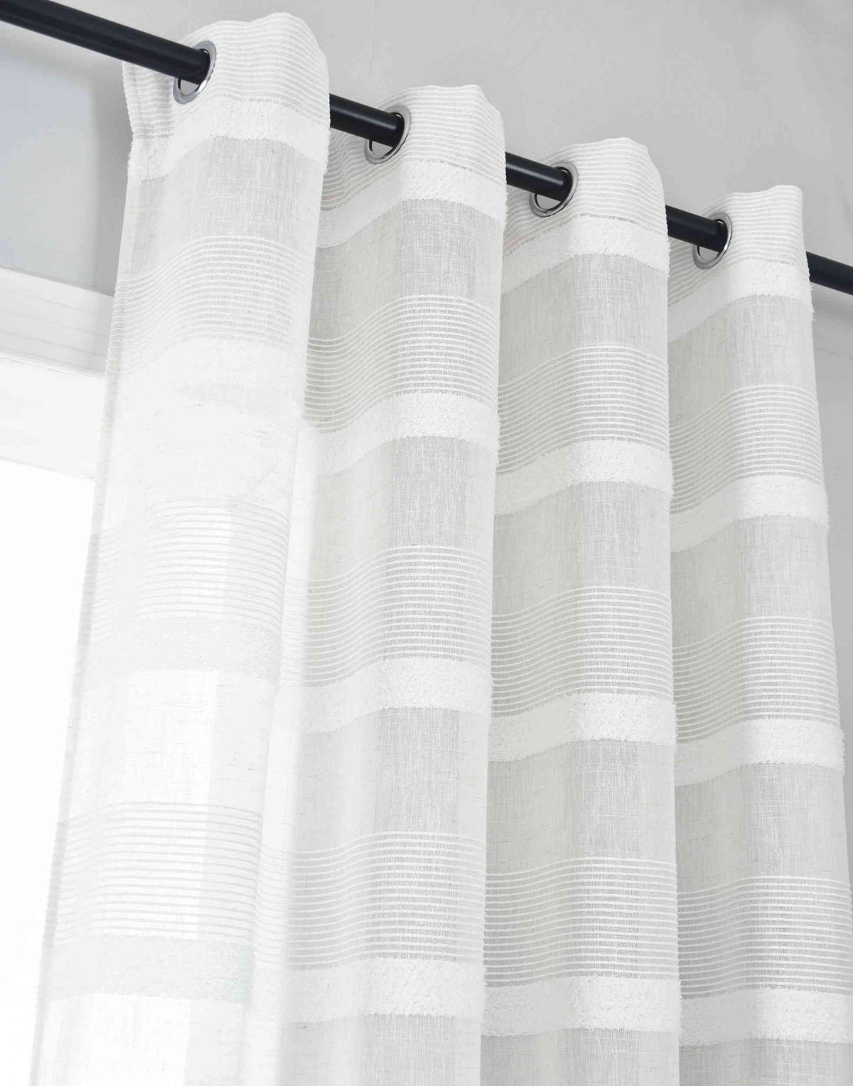 VORHANG 2ER SET »Halle« HxB 245x140 cm Natur - Naturfarben, Textil (140/245cm) - Gardinenbox