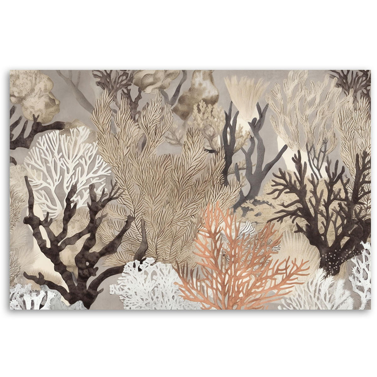 KUNSTDRUCK Beige 120/80 cm - Beige, Textil (120/80cm) - KUNSTLOFT
