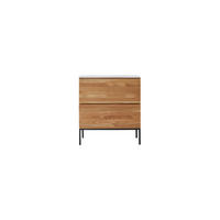 WASCHTISCHUNTERSCHRANK Nova Weiß aus Eiche - Weiß, Holz (81/90/46cm) - Tikamoon