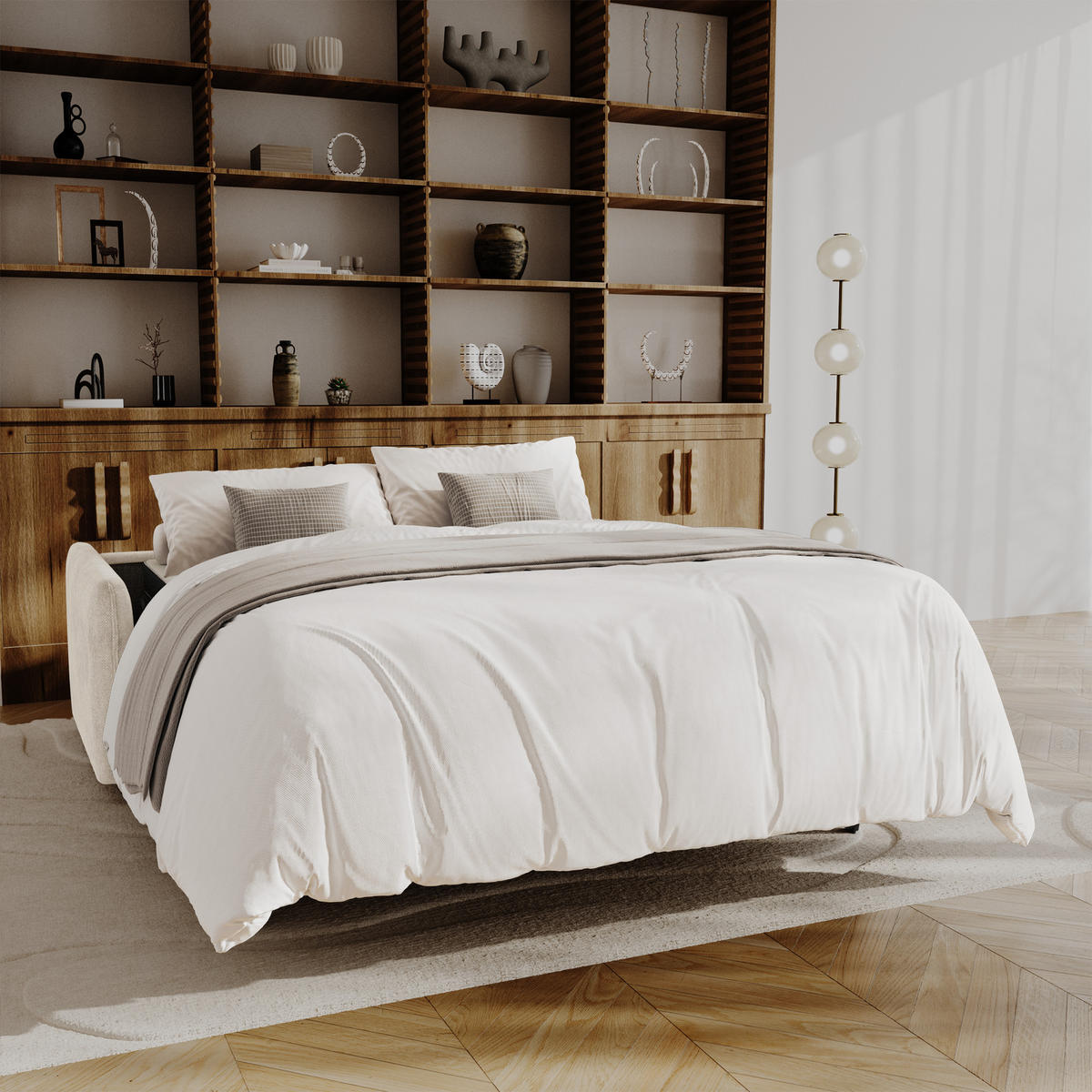 SCHLAFSOFA Express AVA Köpergewebe Beige 178cm - Beige, Textil (178/78/100cm) - Premium Interiors