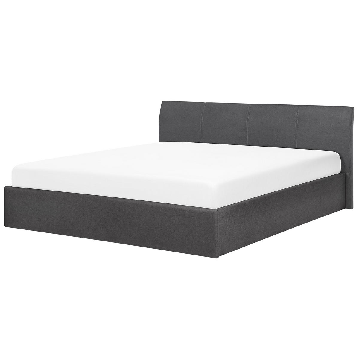POLSTERBETT 180/200cm Grau Orbey - Grau, Textil (180/200cm) - Beliani