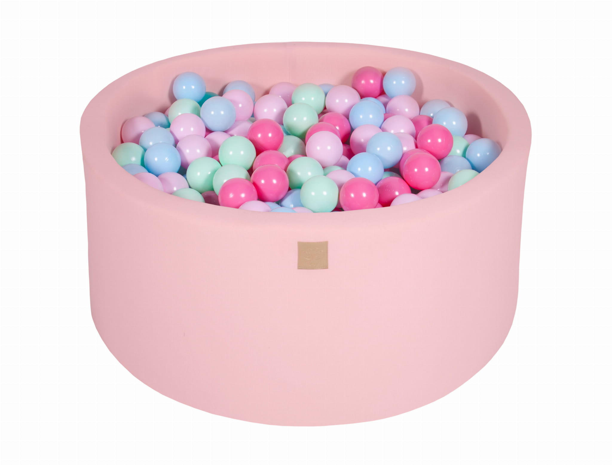 BÄLLEBAD für Kinder, Cotton, Hellrosa - Hellrosa/Dunkelrosa, Textil (90/90/40cm) - MeowBaby