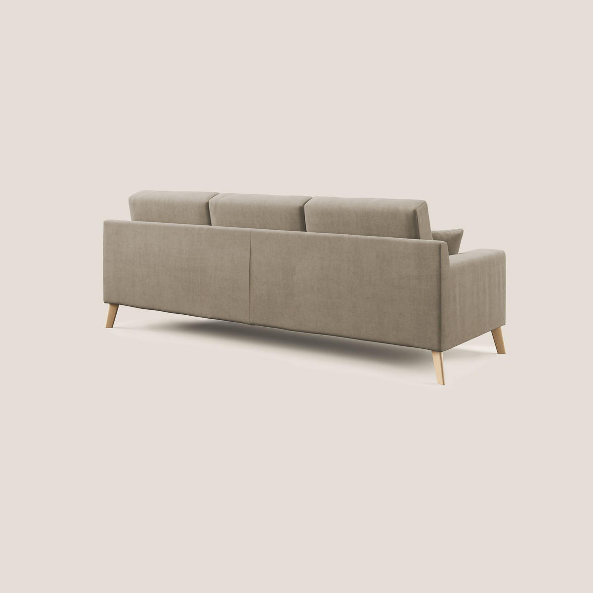ECKSOFA Danish - Beige, Textil (237/91cm) - Divani.store