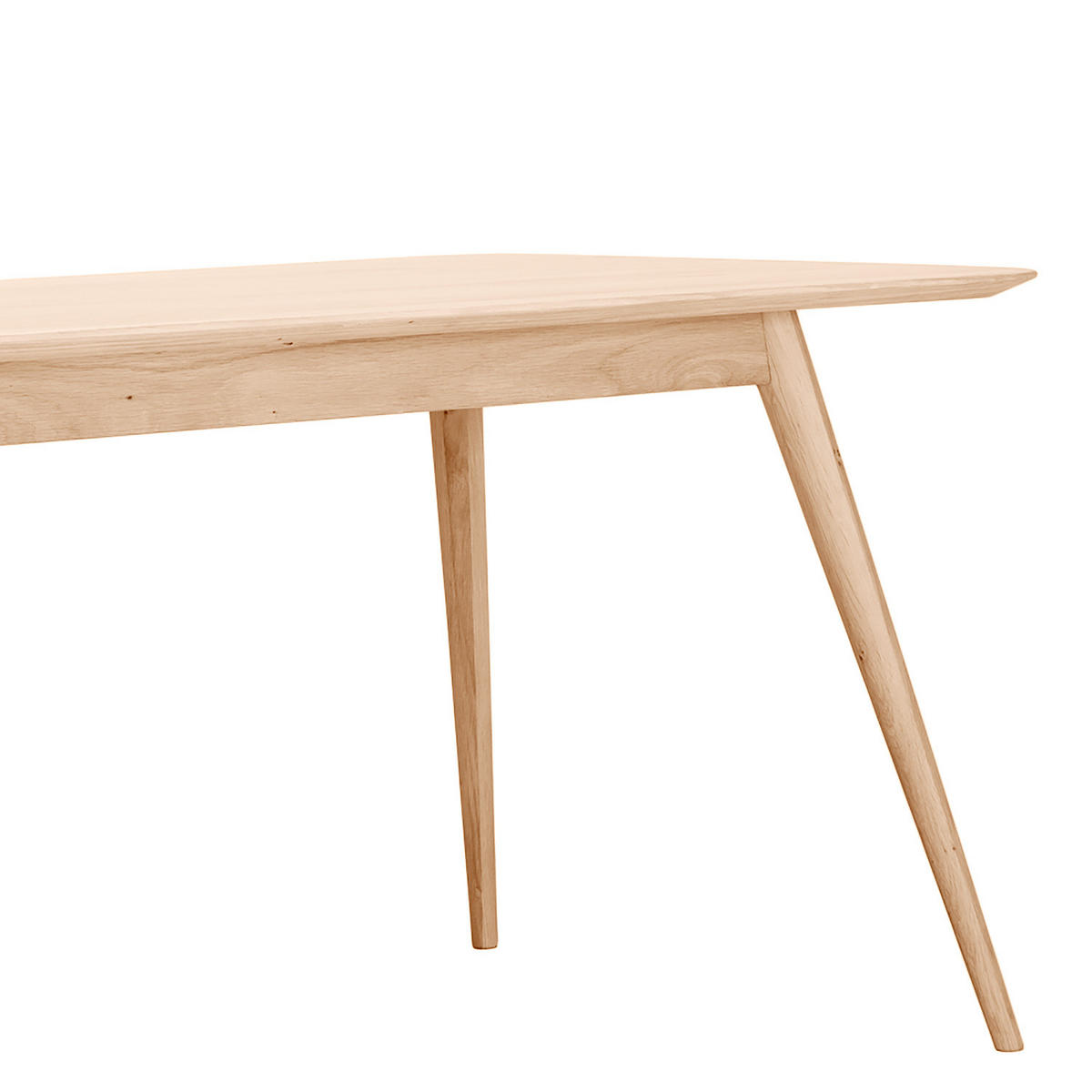 ESSTISCH - Massivholz - Eichefarben, Holz (90/180/75cm) - home24