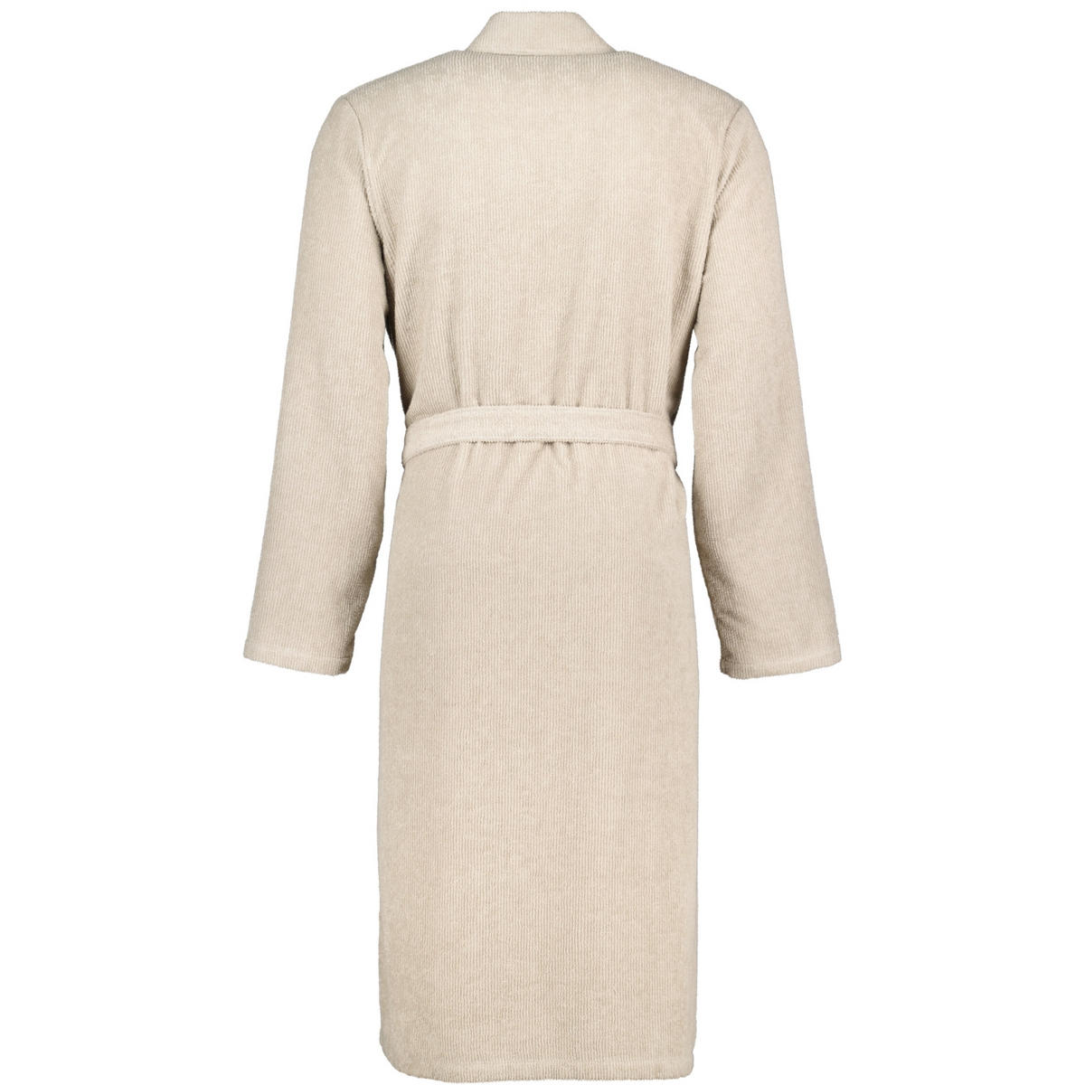 BADEMANTEL HERREN KIMONO STRUKTUR 5509 SAND - 339 - Beige, Textil (XLnull) - Cawoe