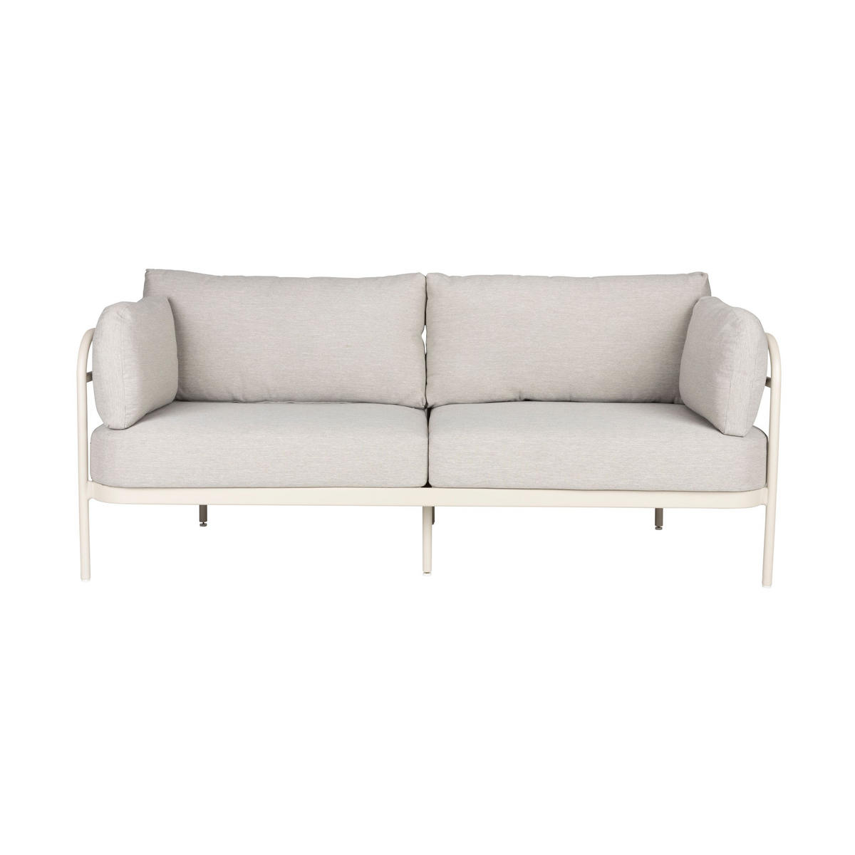GARTENSET Vista Sofa/ 2 Sessel - Beige, Kunststoff - Zuiver