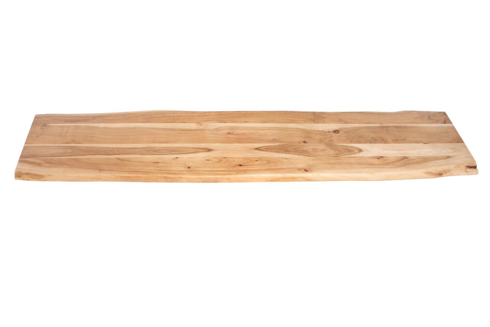 TISCHPLATTE CURTIS - Beige/Naturfarben, Akazienholz/Holz (40/180/3cm) - SAM