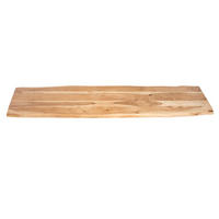 TISCHPLATTE CURTIS - Beige/Naturfarben, Akazienholz/Holz (40/180/3cm) - SAM