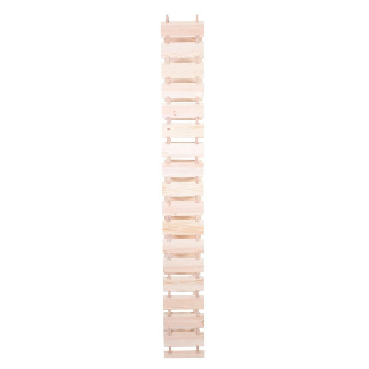 WEINREGAL VINOTECA FLEX PRO HxBxT 247x46x28cm 72 Flaschen auf 18 Ebenen Natur unbehandelt - Naturfarben, Holz (46/247/28cm) - PROREGAL