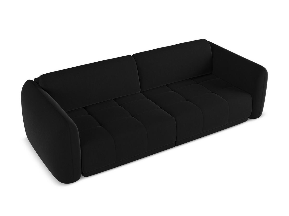4-SITZER-SOFA Samt Stoff Violett - Lila/Flieder, Kunststoff/Textil (232/81/98cm) - Makamii
