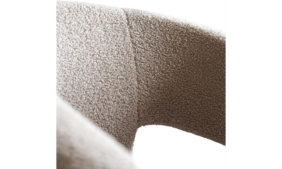 SESSEL NUBI 58/55/78 cm Bouclé Beige - Beige, Textil (58/78/55cm) - Lookway