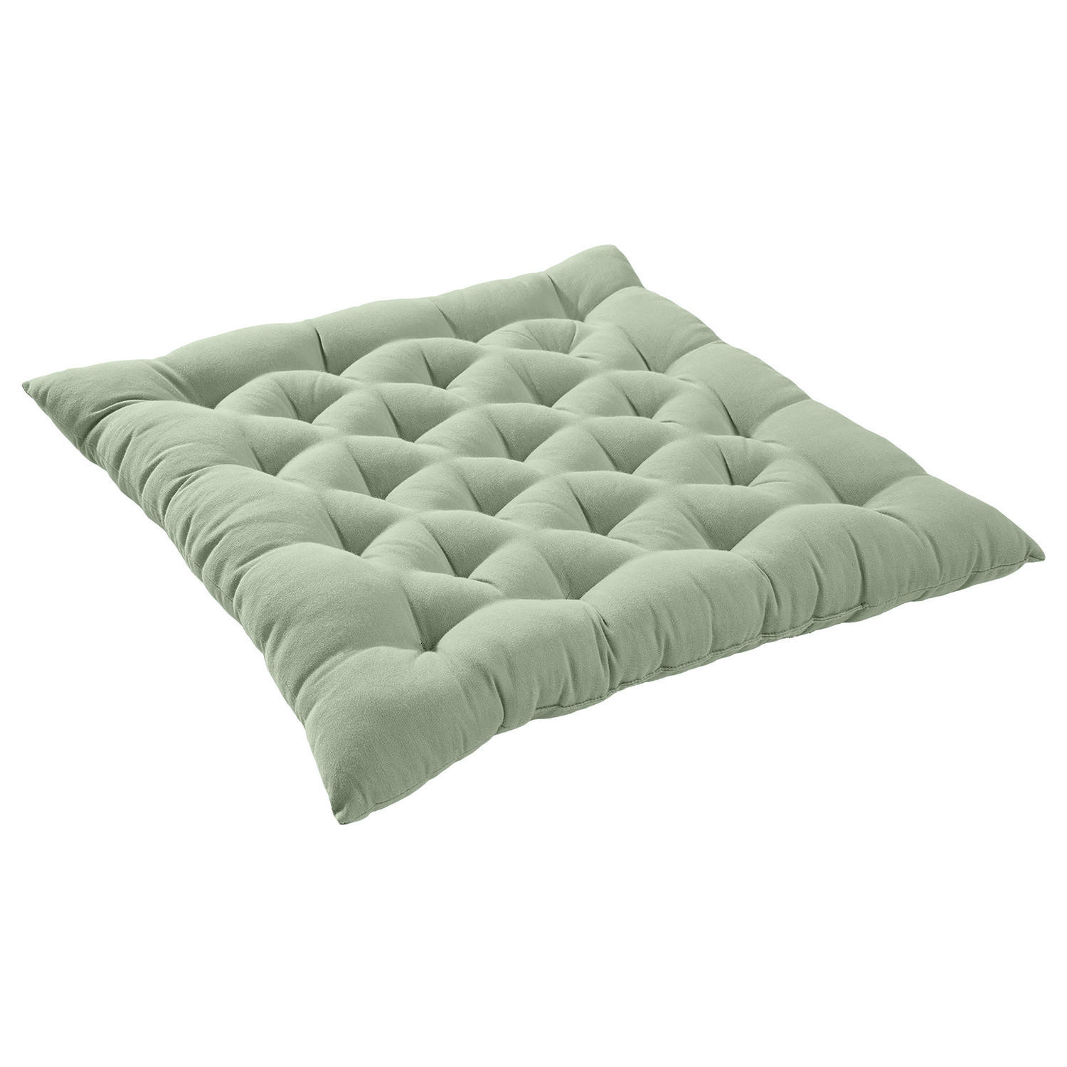 FUTONKISSEN Solid 42x42 cm - Salbeigrün, Textil (42/42cm) - Butlers