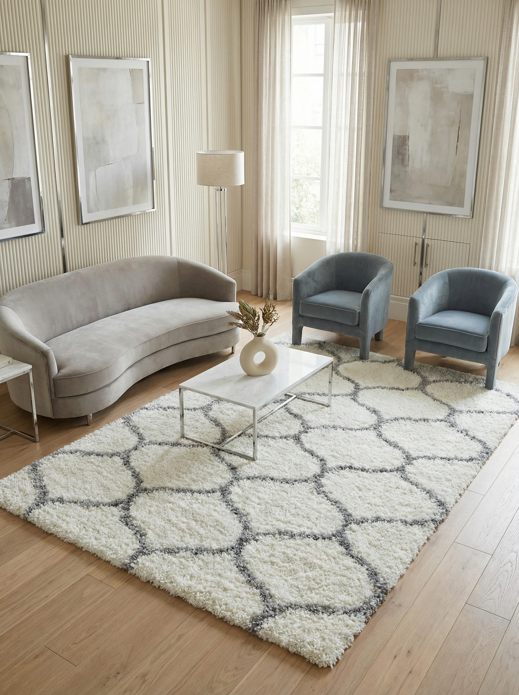 Thumbnail - Kadima Design Teppich, Beige, Textil, Abstrakt, Rechteckig, 240x340 cm, pflegeleicht, Teppiche & Böden, Teppiche, Hochfl...