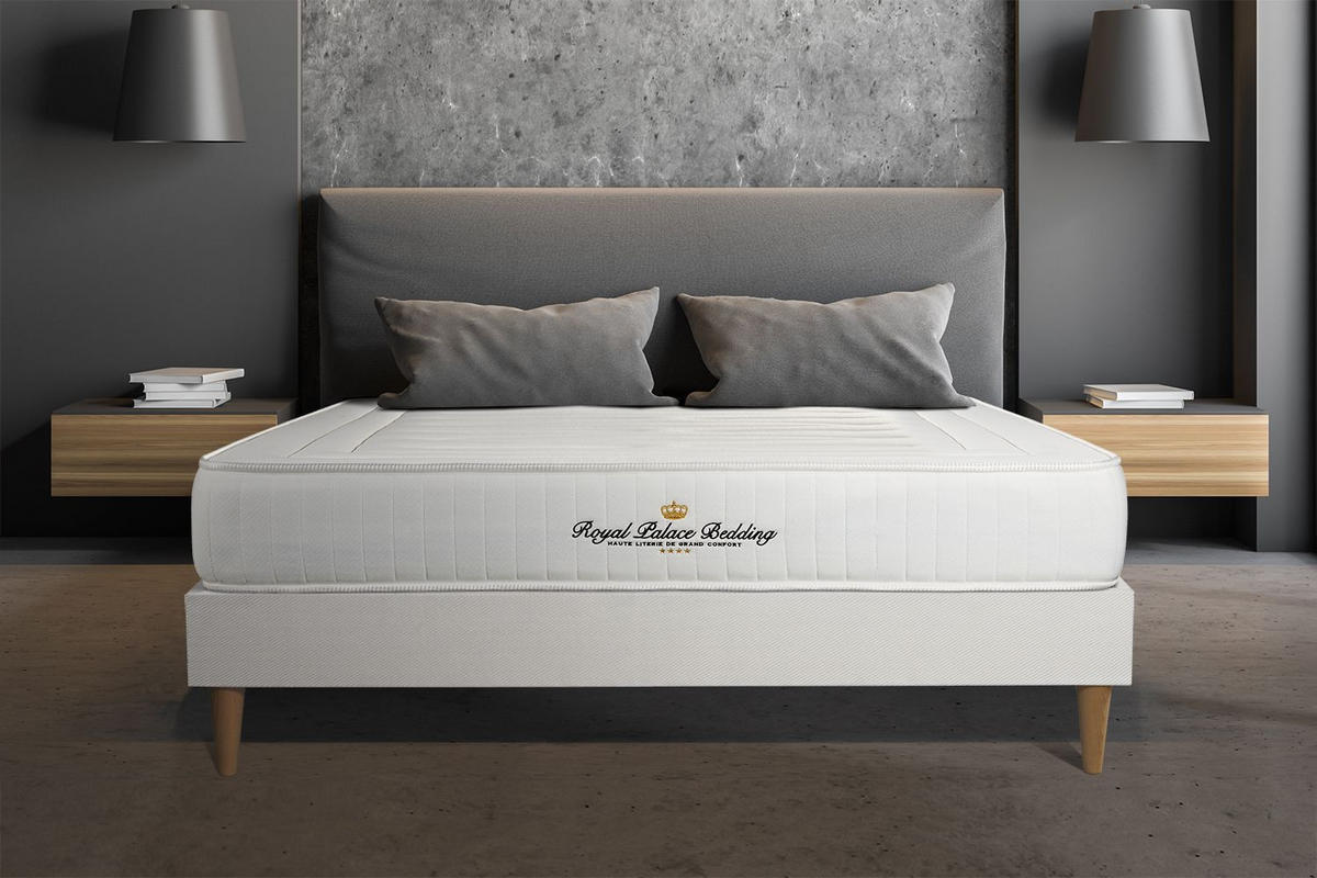 MATRATZE Nottingham Memory-Schaum 140 x 220 cm h3 - Weiß, Textil (140/220cm) - ROYAL PALACE BEDDING