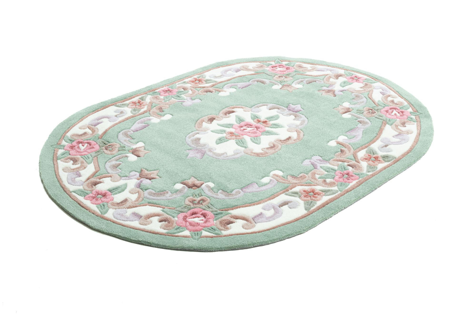 HANDTUFTTEPPICH Ming 190x290 cm - Grün, Textil (190/290cm) - THEKO