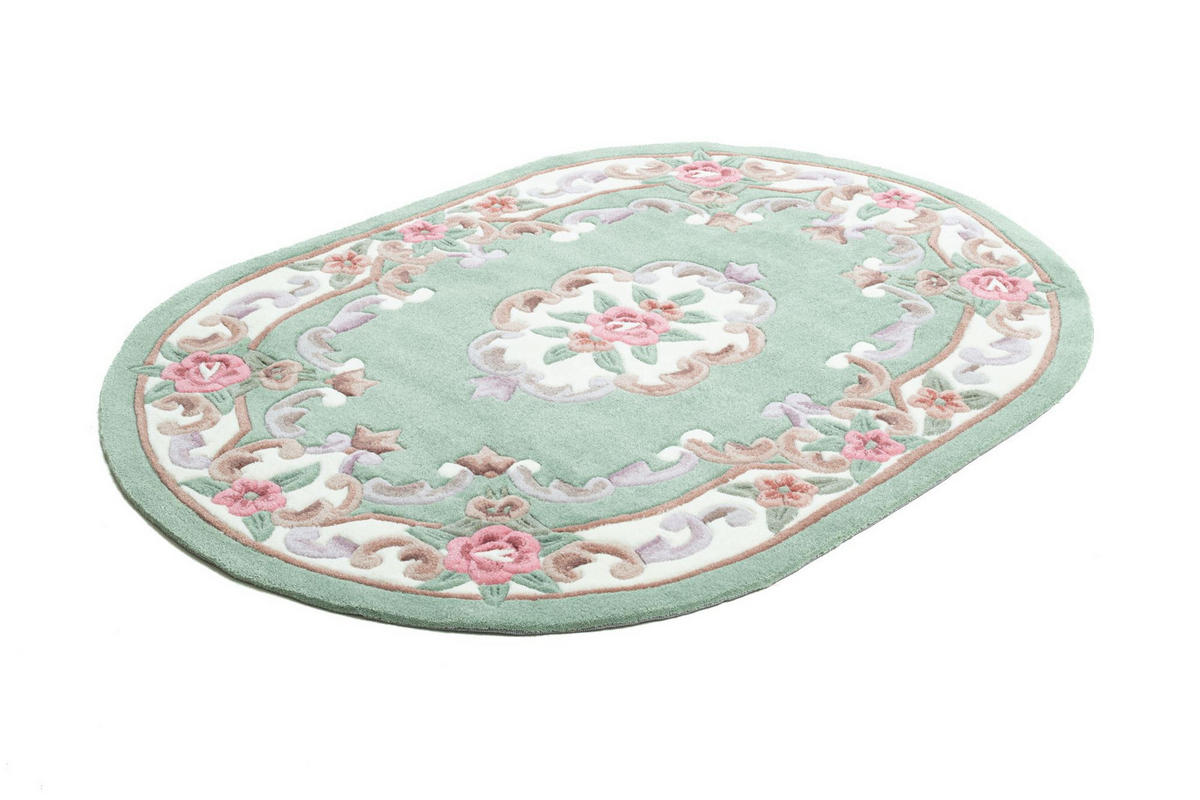HANDTUFTTEPPICH Ming 190x290 cm - Grün, Textil (190/290cm) - THEKO