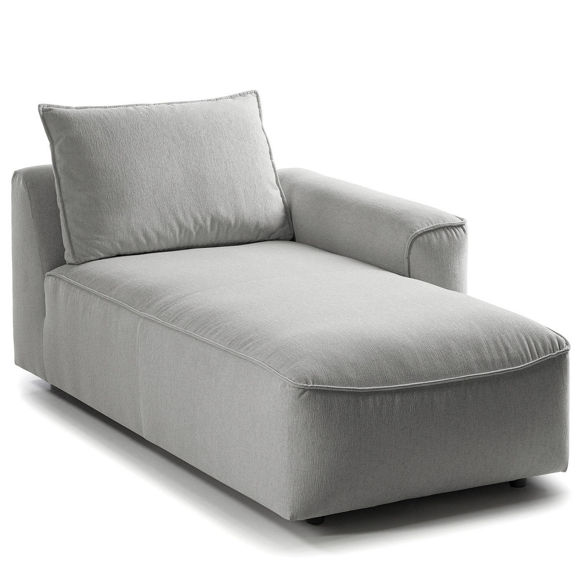 MODULLONGCHAIR - Hellgrau, Textil (104/82/170cm) - home24