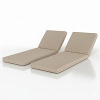 ROLLLIEGENAUFLAGE QD-RL 190x60x5,5cm Beige (2tlg) - Beige, Textil (60/5/190cm) - Beautissu 
