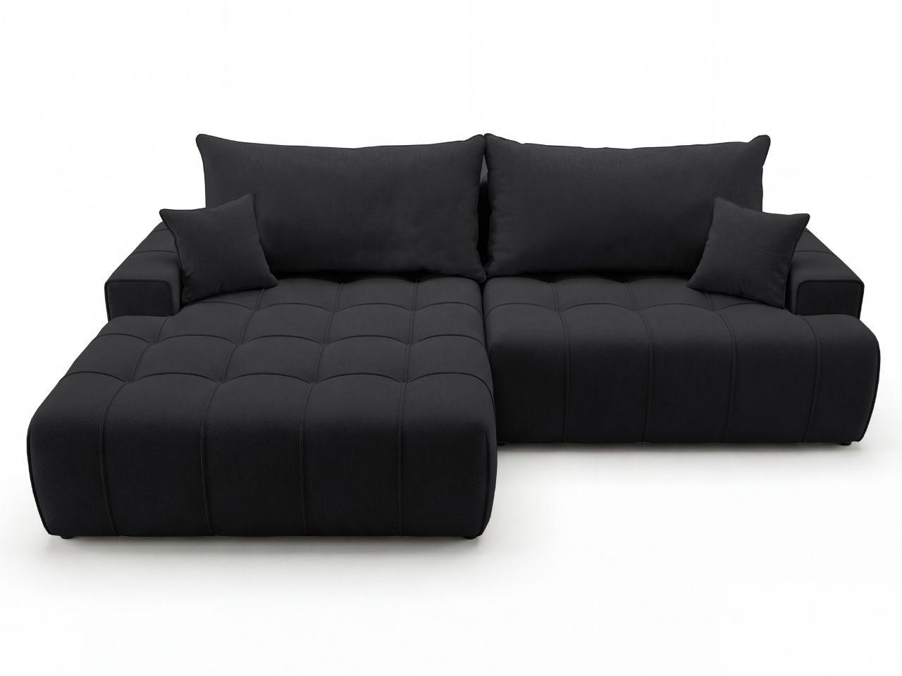 Graingold Ecksofa Schwarz 270x165 cm