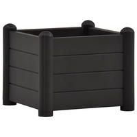 GARTEN-HOCHBEET PP Anthrazit 43x43x35 cm - Anthrazit, Kunststoff (43/35/43cm)