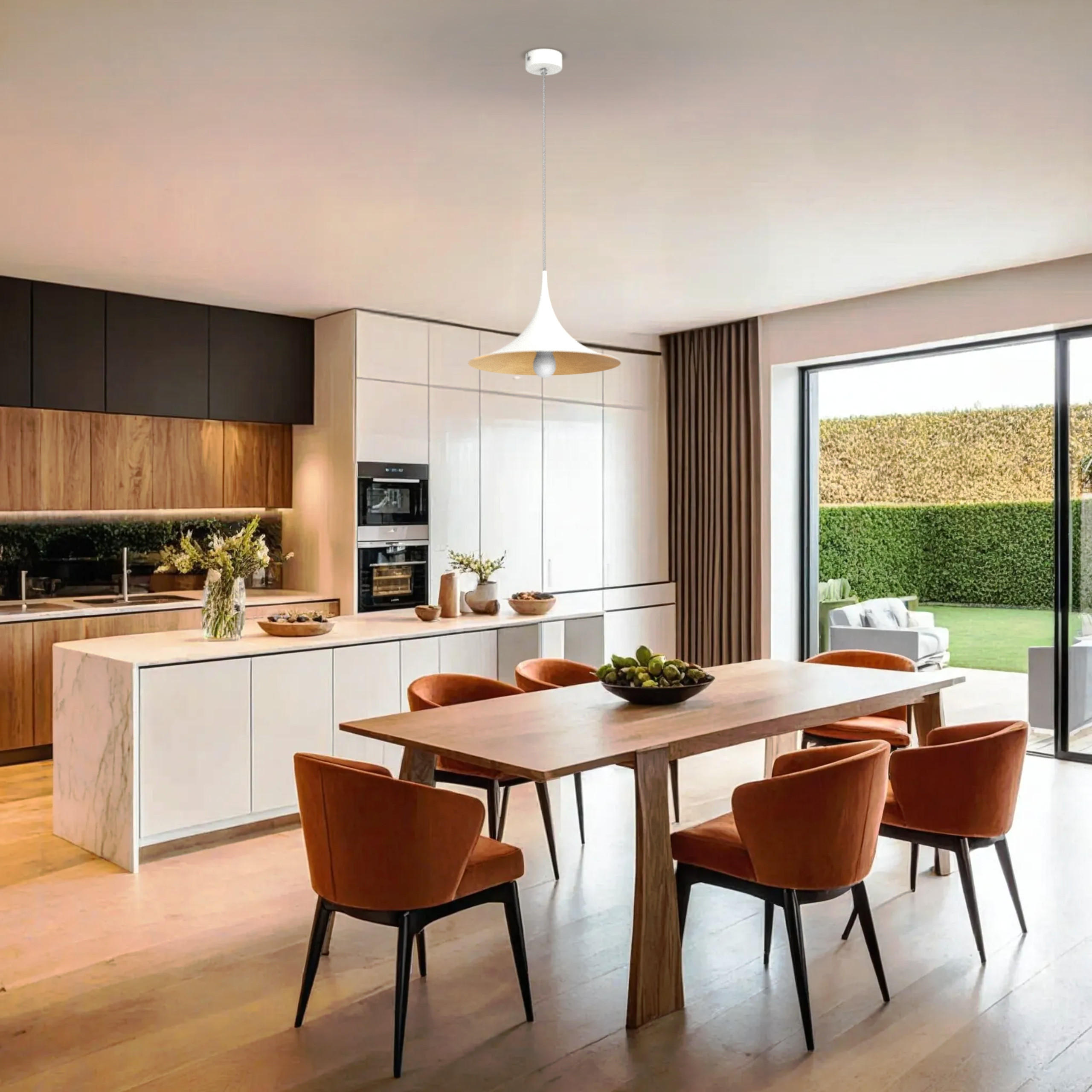 HÄNGELEUCHTE - Goldfarben, Metall (33/33/16cm) - Lumicom