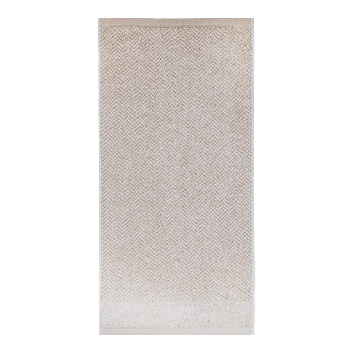 DUSCHTUCH 2er Set Italiana Sandgrau - Sandfarben, Textil (70/140cm) - Herzbach Home