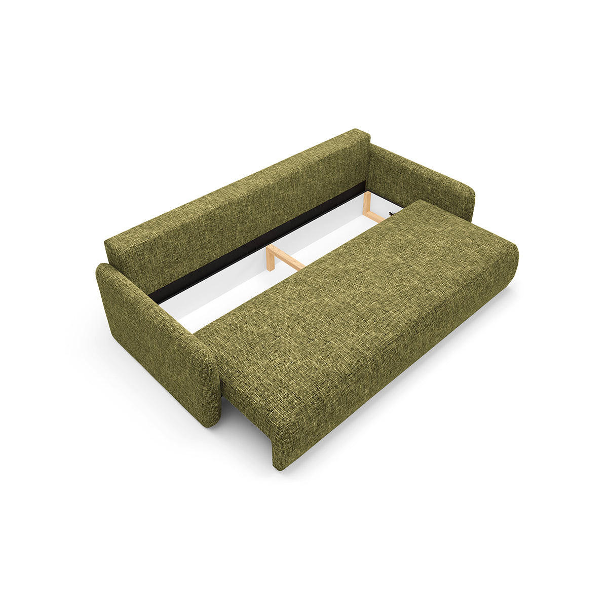 SOFA Lazarus 3 Sitzplätze Grün - Grün, Holz (217/86/102cm) - Petits-meubles