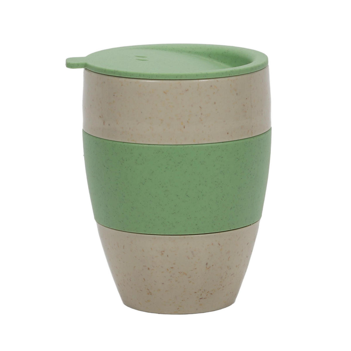 THERMOBECHER Aroma To Go 400 ml 9,8/9,8/13,3 cm - Grün, Kunststoff (0.4L) - KOZIOL