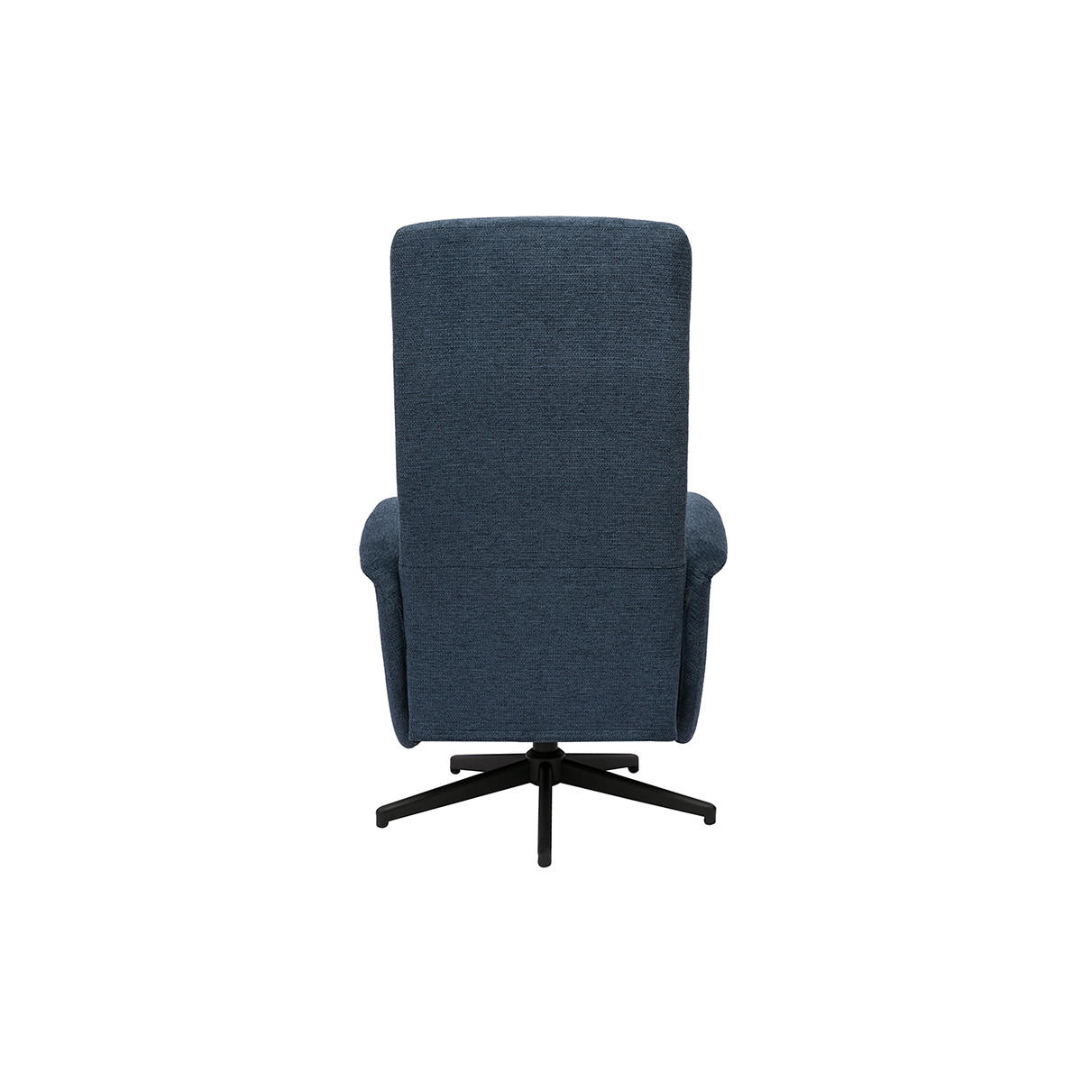 RELAXSESSEL Manuell Dunkelblau Chenillestoff NELSON - Dunkelblau, Textil (75/109/72cm) - Miliboo